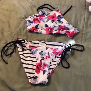 Lands End Reversible Halter Bikini